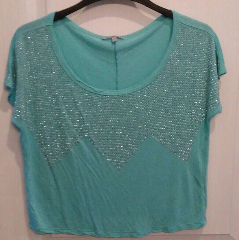Blue Rhinestone Shirt